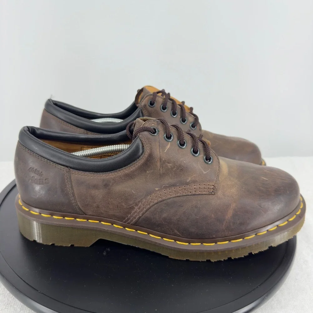 Dr. Martens 8053 Gaucho Crazy Horse Leather Padded Collar Oxfords Mens 14